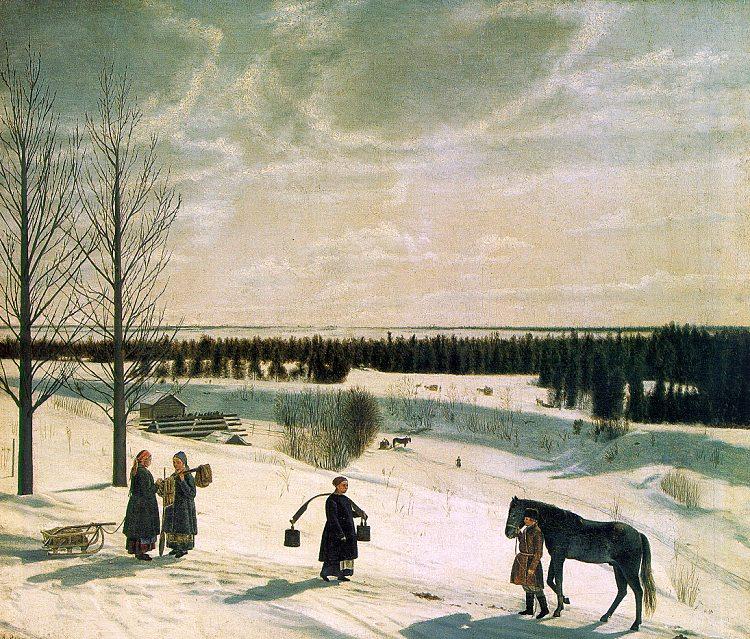 Nikifor Krylov Russian Winter France oil painting art